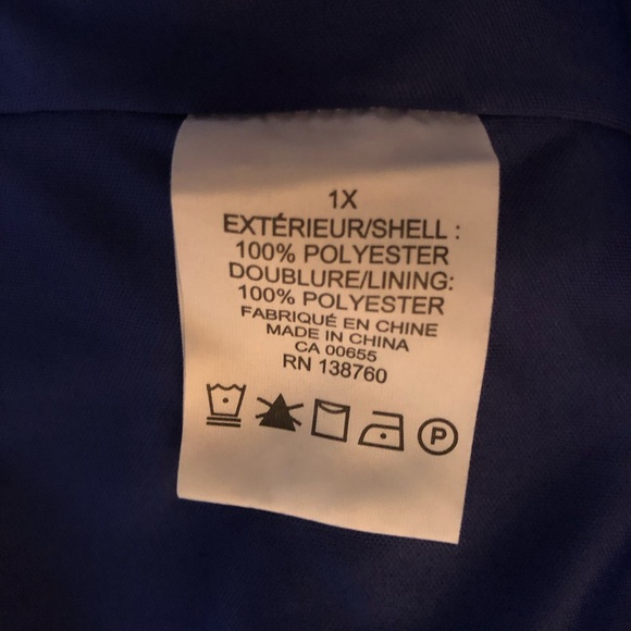 Blue patterned flowy plus sized maxi dress - Picture 4 of 4